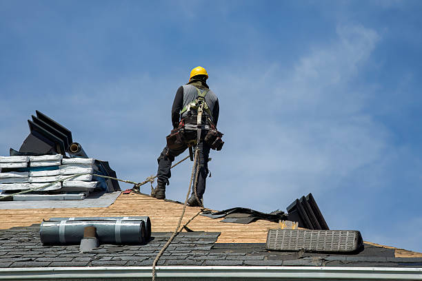 Professional Roofing technician working in Concord, NH